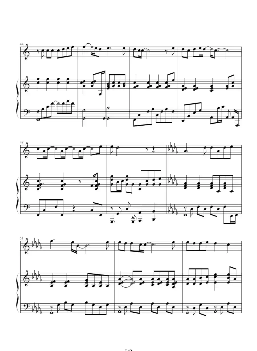 枫（伴奏谱、05895464 记谱制谱版）