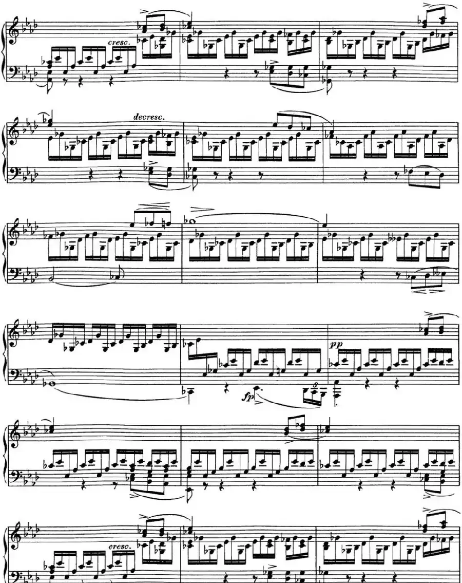 舒伯特f小调即兴曲D.935，Op.142（NO.1）