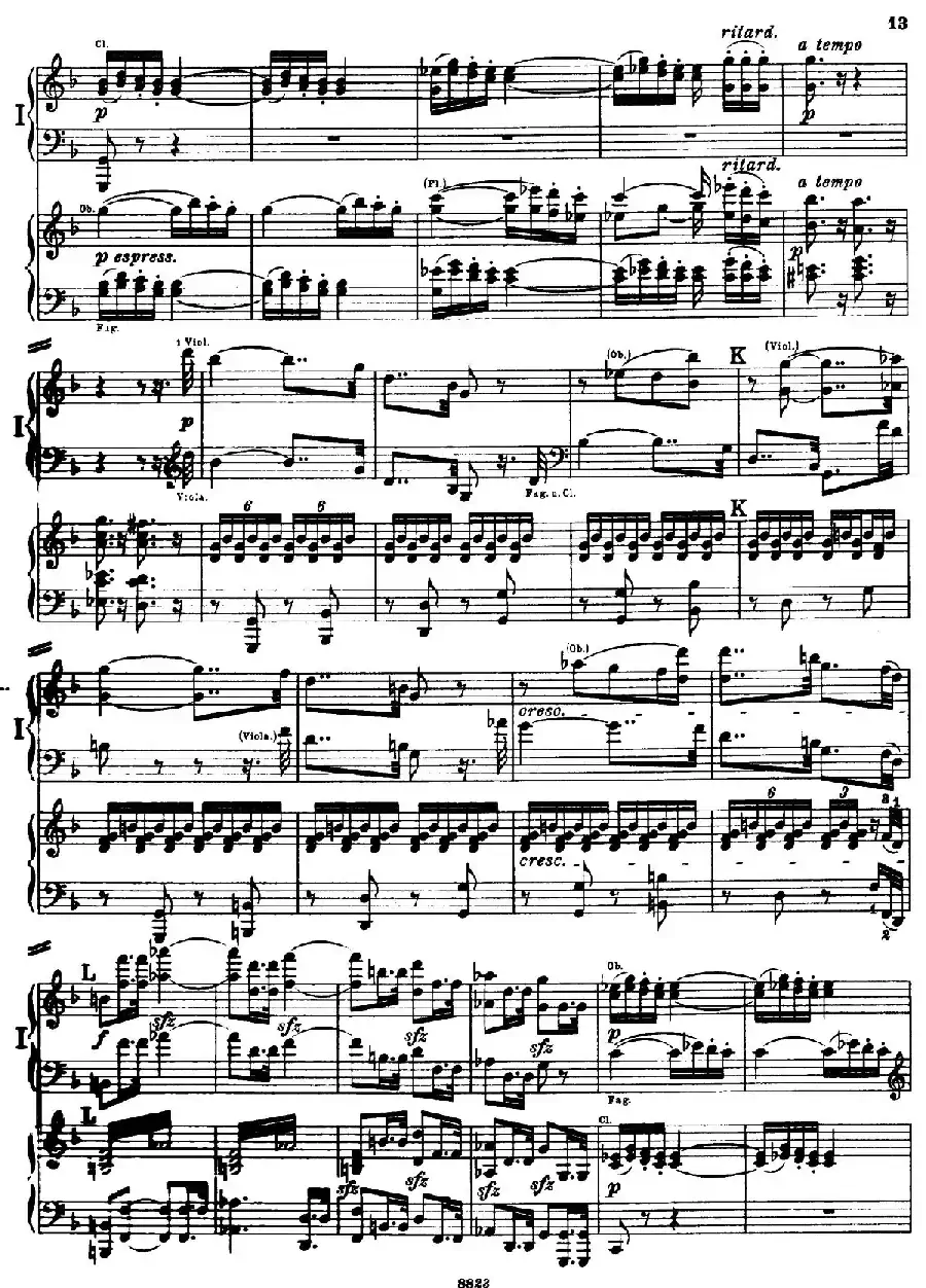 d小调第九交响曲 Op.125（双钢琴P13——22）