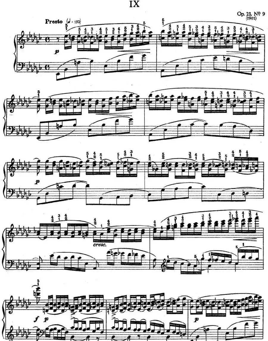 10 Preludes Op.23（拉赫玛尼诺夫10首前奏曲·Ⅸ）