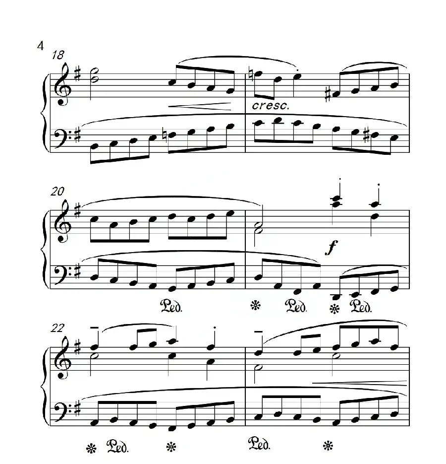 第四级A组 加伏特(中国音乐学院钢琴考级作品1~6级)