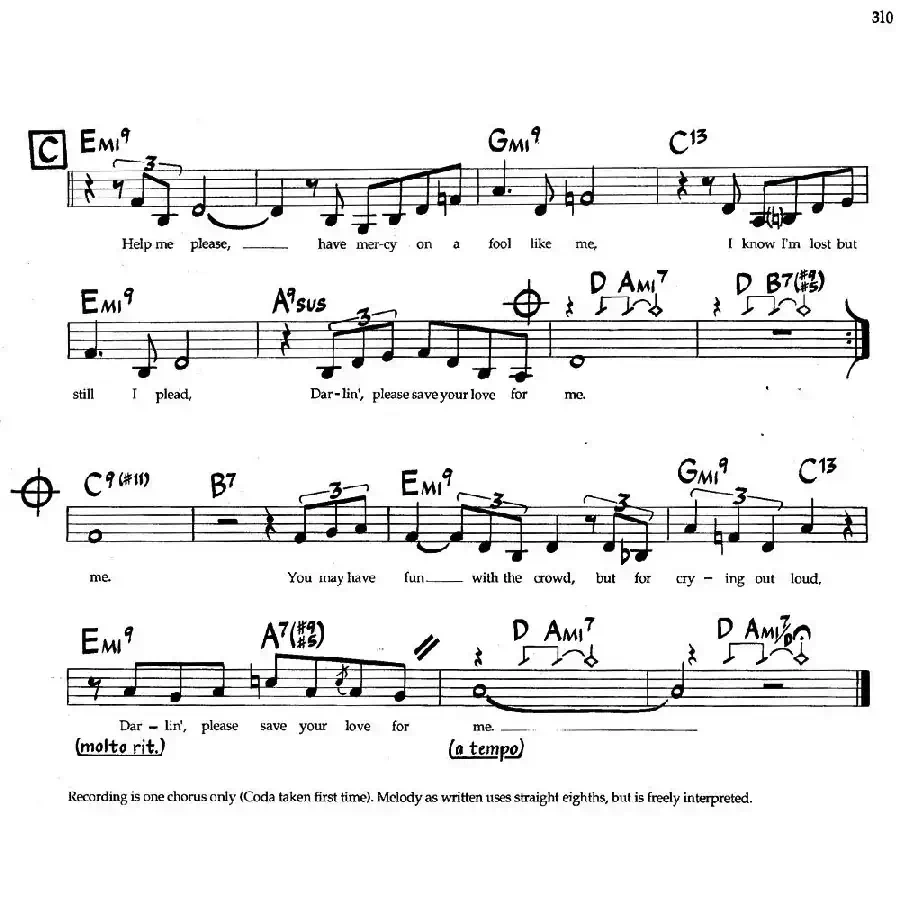 Save Your Love For Me（爵士钢琴曲）