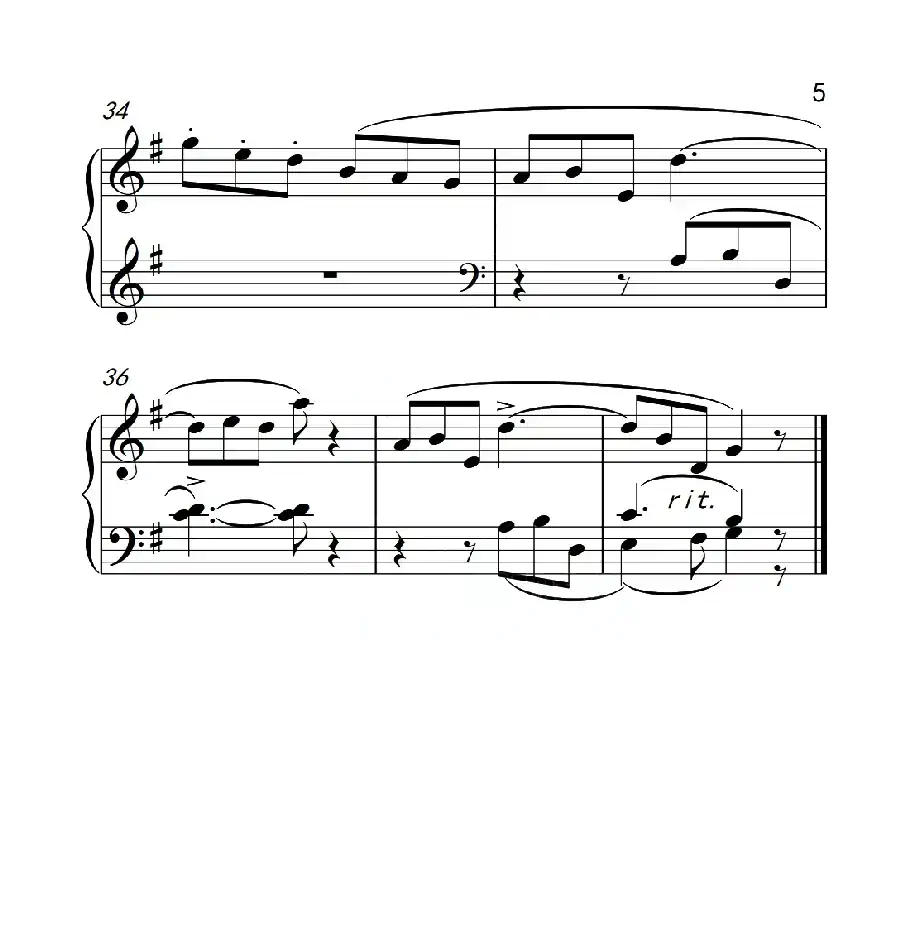 第四级 雪花（中国音乐学院钢琴考级作品1~6级）