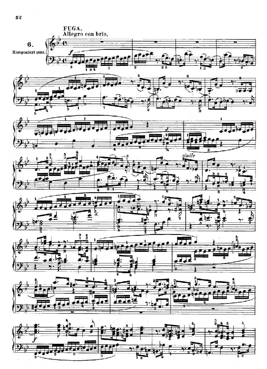 6 Preludes and Fugues Op.35（6首前奏曲与赋格·6）
