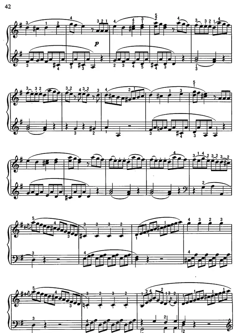 贝多芬G大调小奏鸣曲第一乐章（Op.49.No.2）