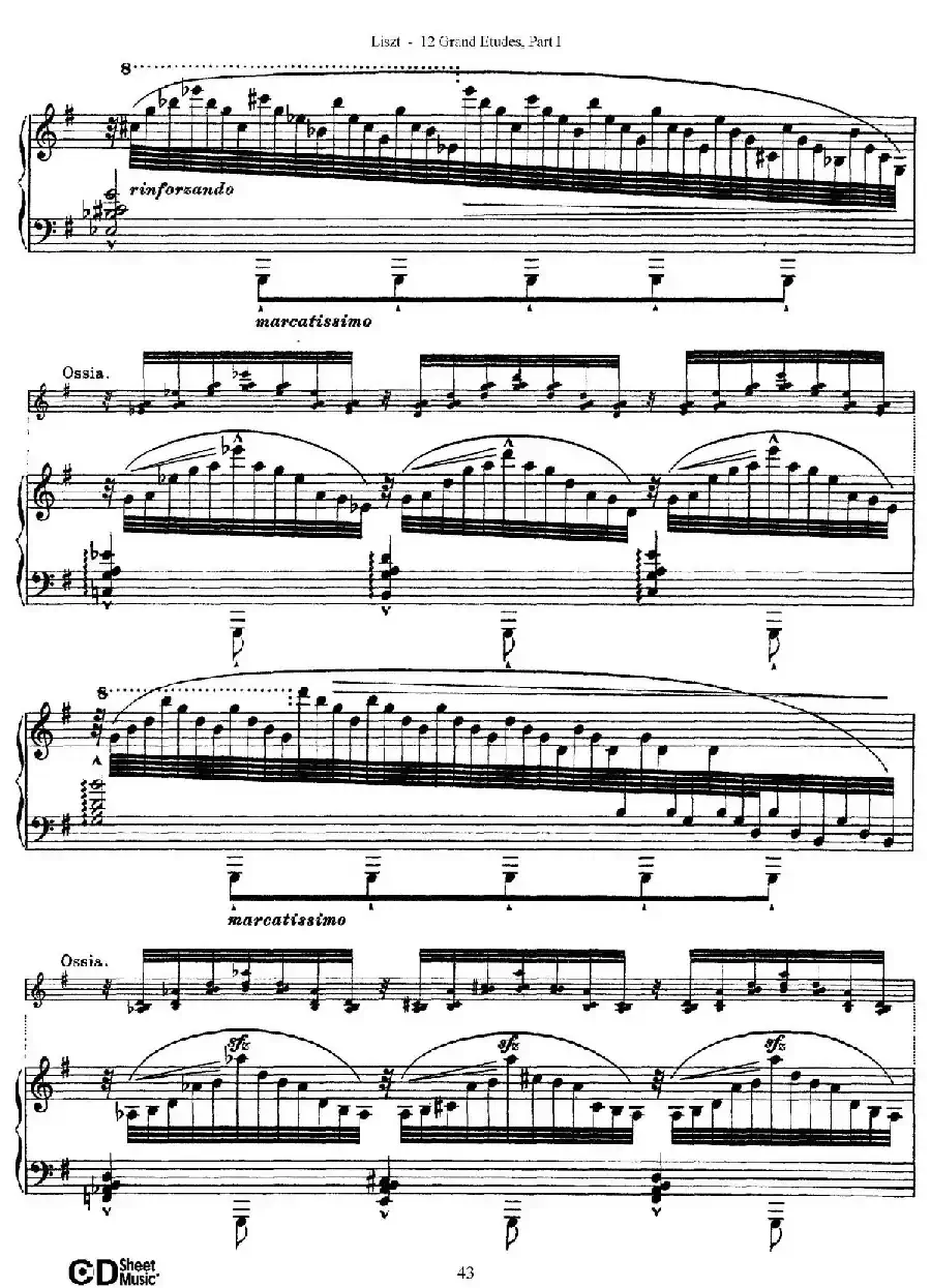 12 Grand Etudes S.137（12首华丽的练习曲·6）