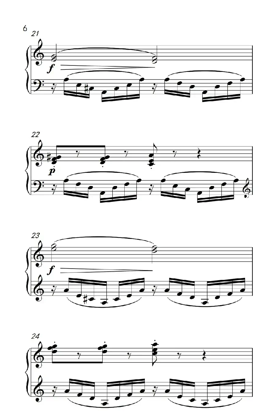 第六级 3. 练习曲（中央音乐学院 钢琴（业余）考级教程 4-6级）