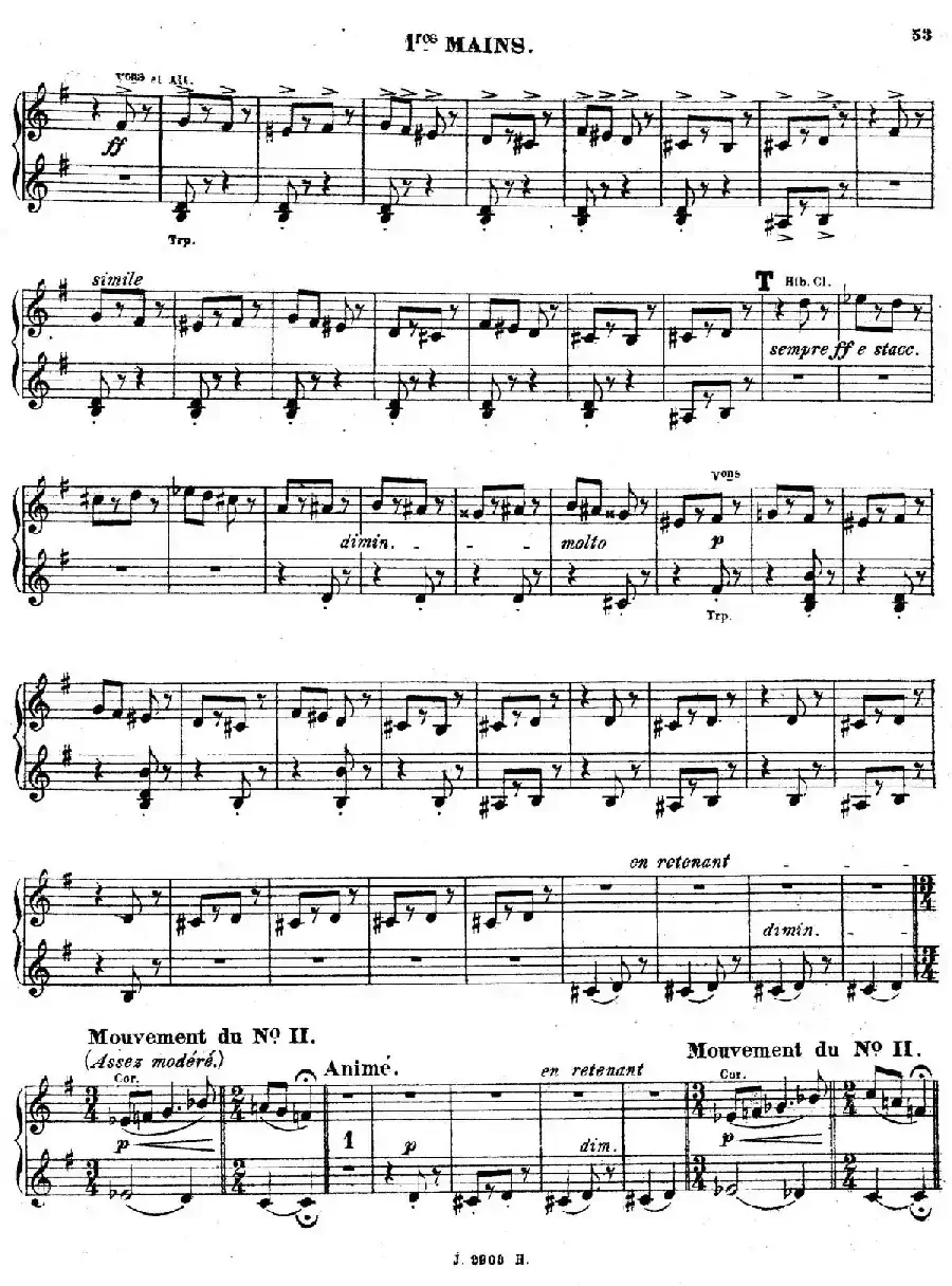 Symphony on a French Mountain Air Op.25（法国山歌交响曲·双钢琴·Ⅲ）
