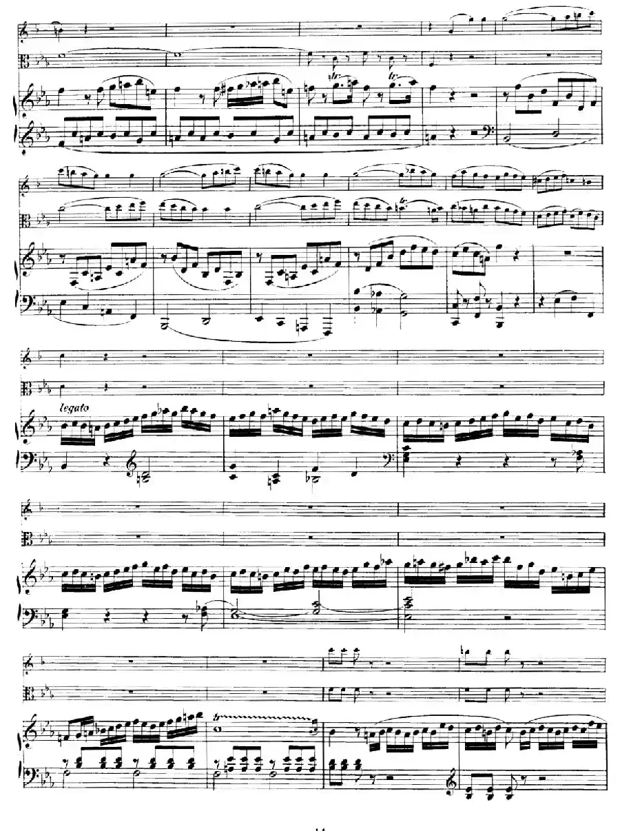 Piano Trio no.2 in E-flat Major K.498（降E大调钢琴三重奏）
