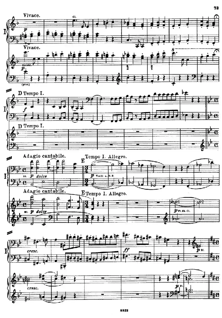 d小调第九交响曲 Op.125（双钢琴P73——82）