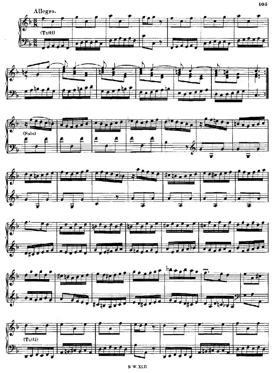 16 Concertos BWV 972-987（十六首为独奏古钢琴而作的协奏曲）（P41——50）