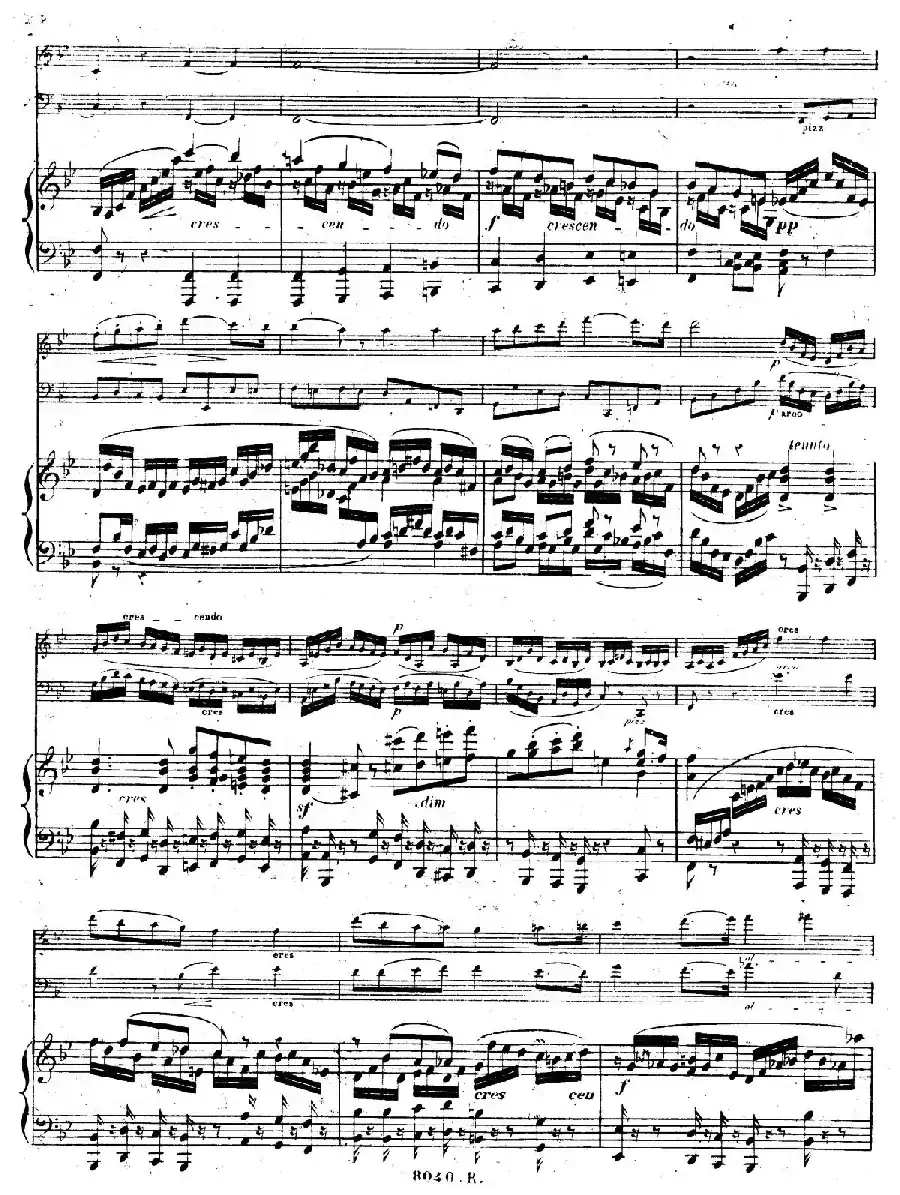 Piano Trio No.1 in d Minor Op.49（d小调第一钢琴三重奏·第二乐章）