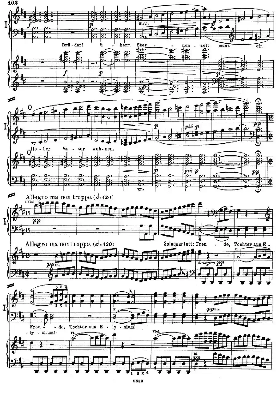d小调第九交响曲 Op.125（双钢琴P93——102）