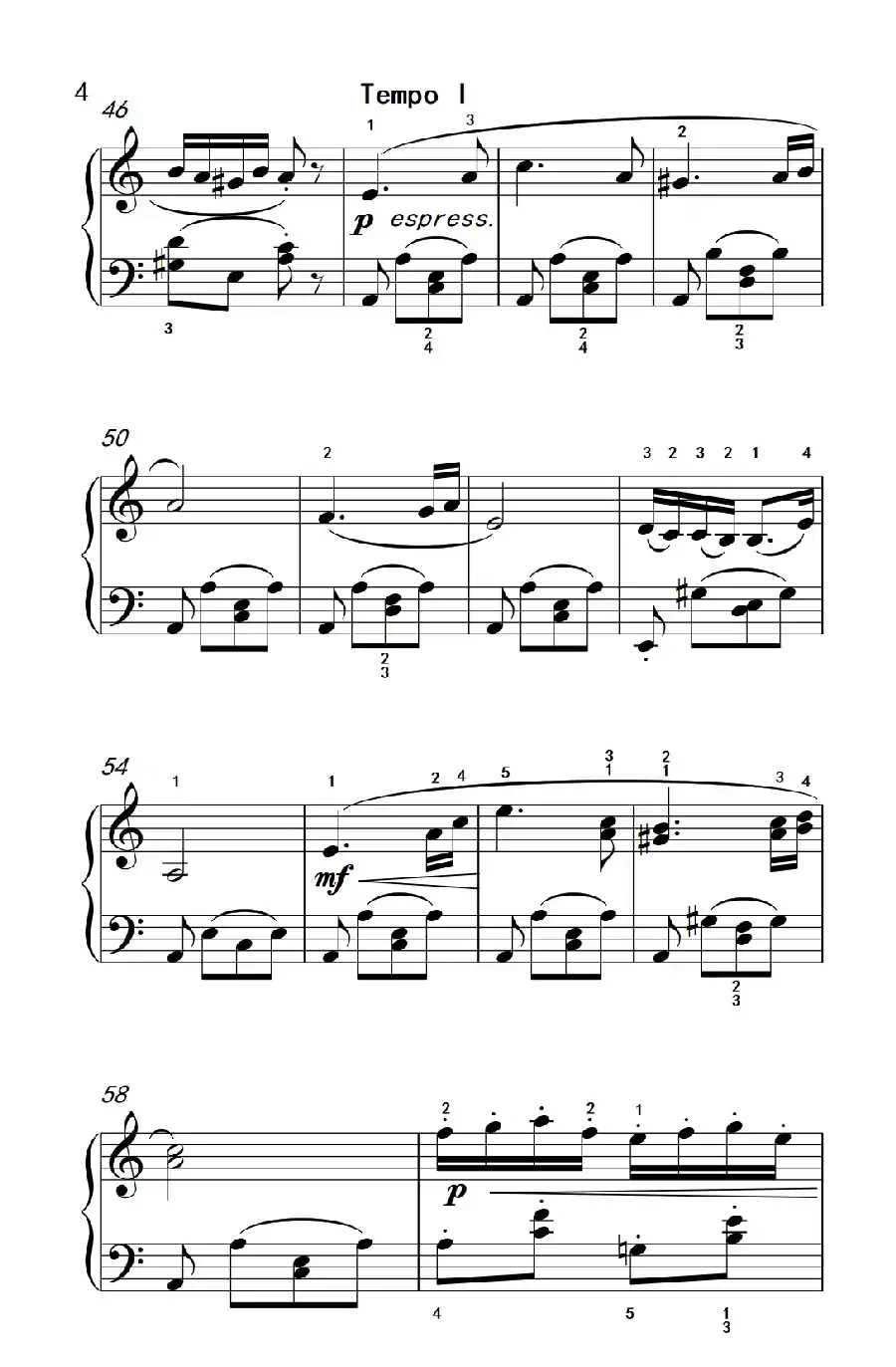 匈牙利舞曲第五号（老年大学 钢琴教程 3）