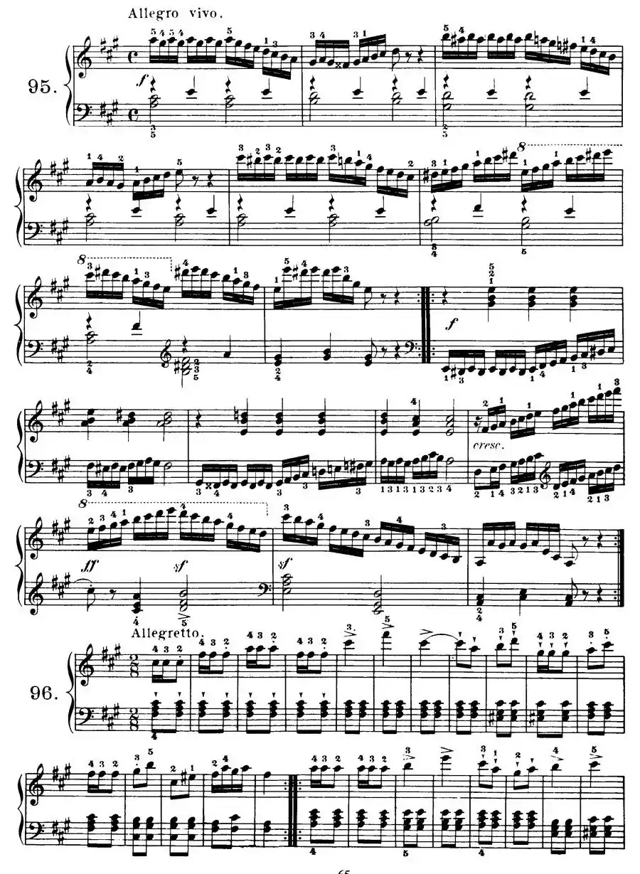 Czerny - 100 Progressive Studies Op.139（91—100）