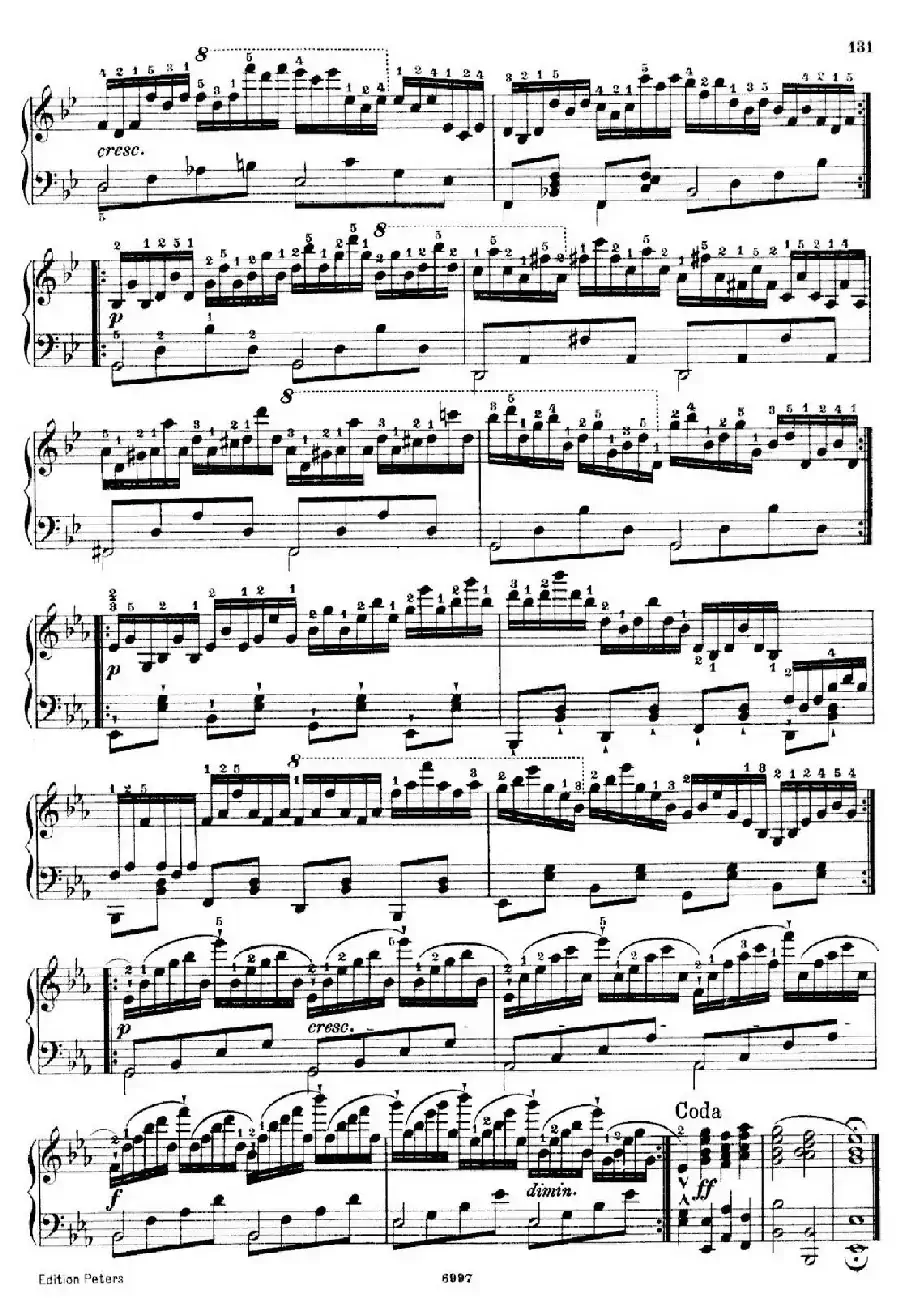 School of the Virtuoso Op.365（60首钢琴高级练习曲·57）