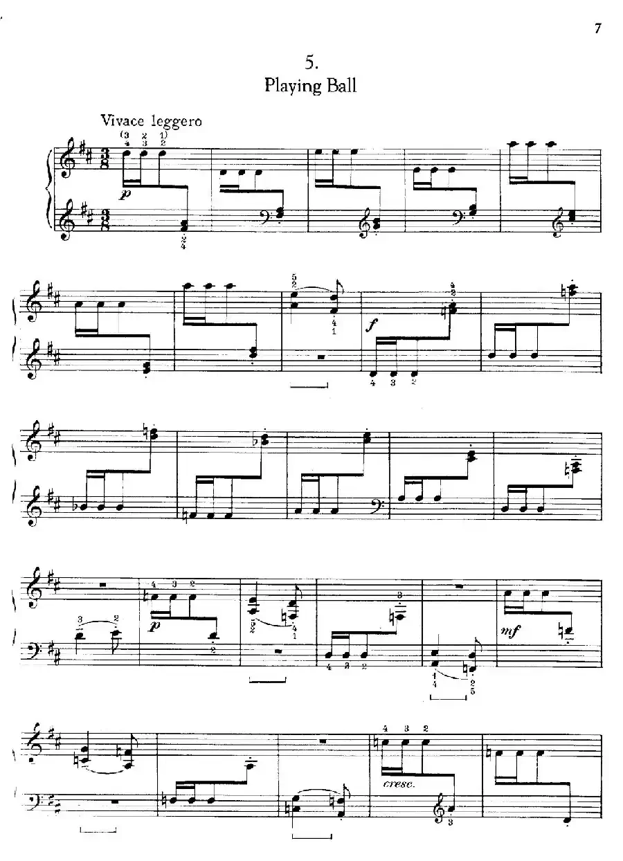 Thirty Pieces For Children Op.27（30首儿童钢琴曲 1—5）
