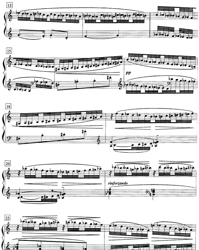 钢琴教程第八级 练习曲（半音阶练习曲 《12首钢琴练习曲》No.7）