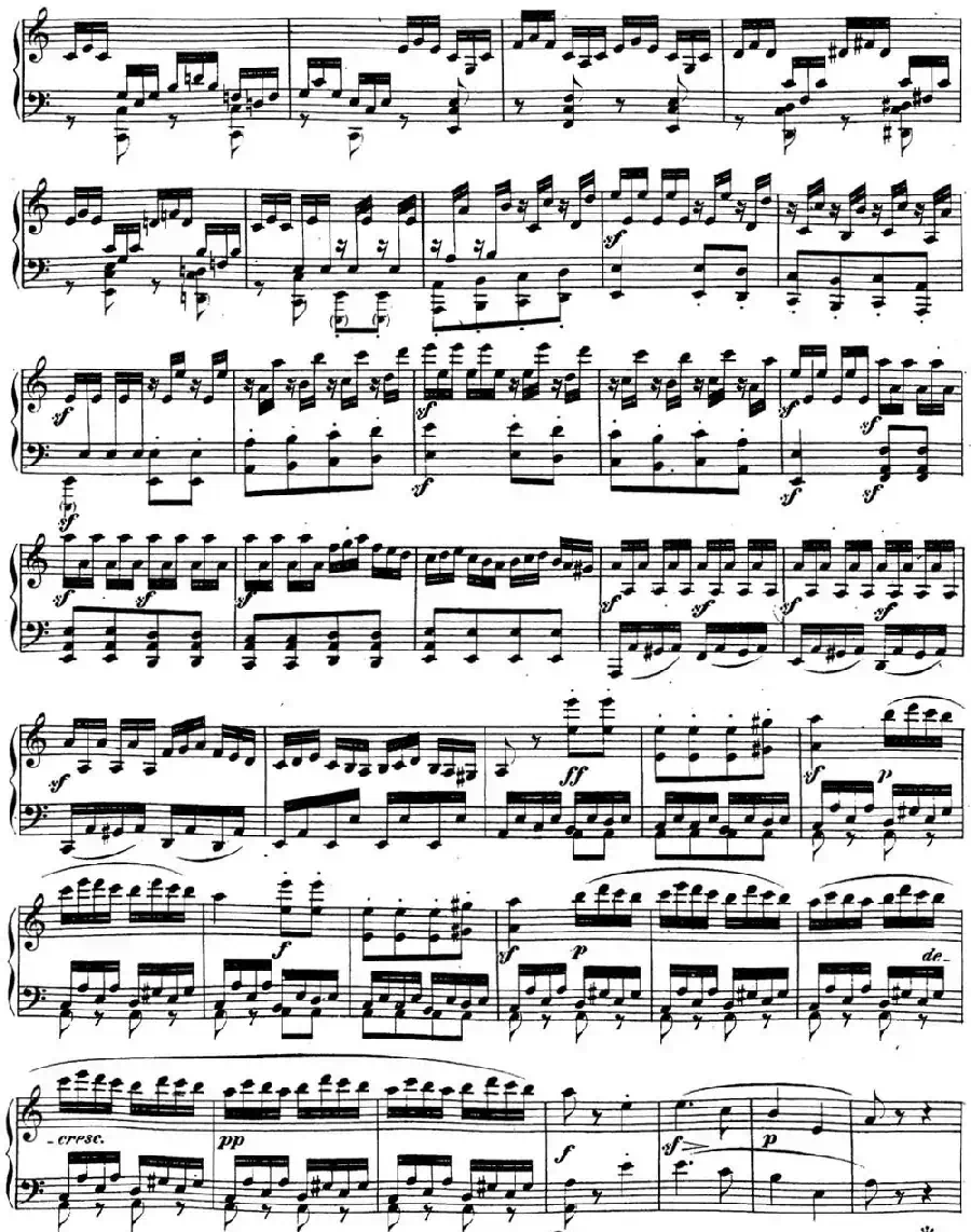 贝多芬钢琴奏鸣曲21 黎明(华尔斯坦) C大调 Op.53 C major