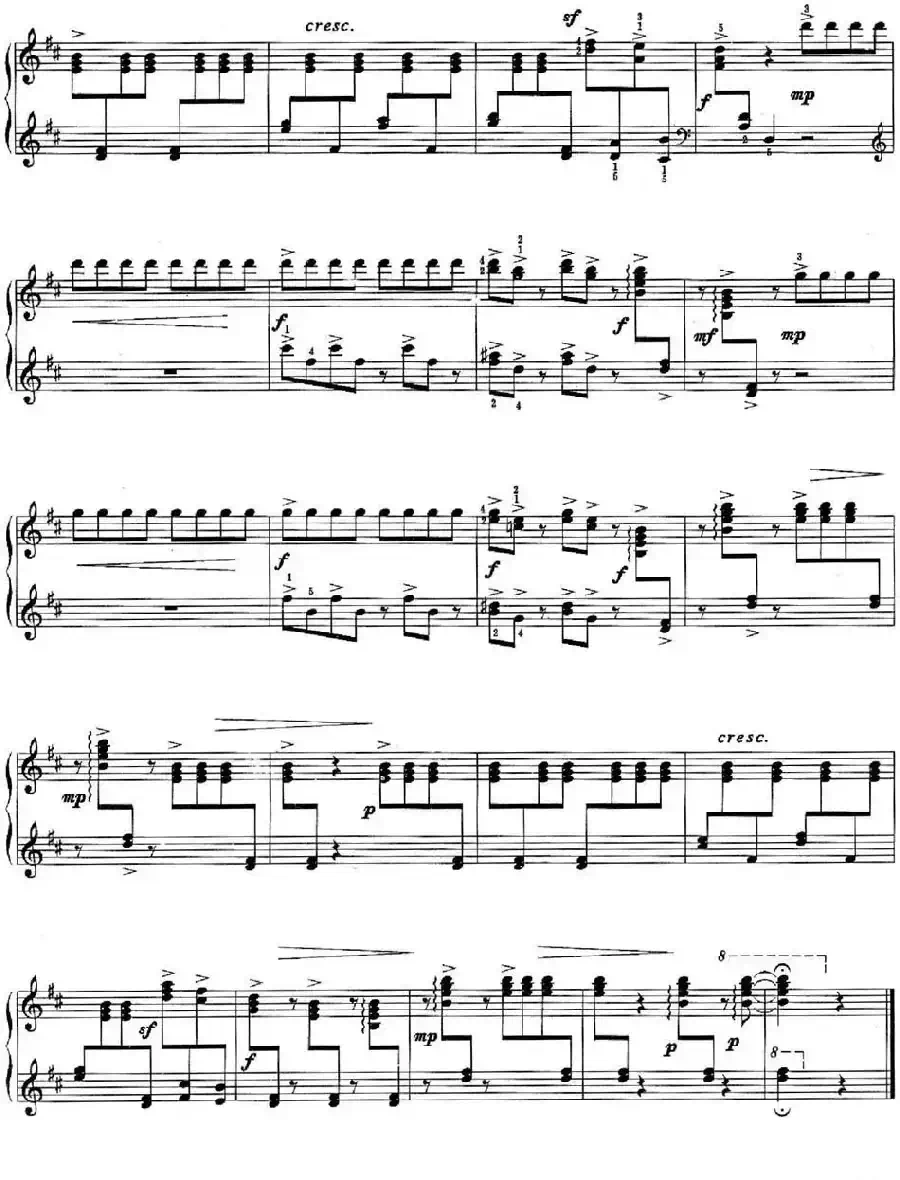 儿童组曲 快乐的节日（钢琴独奏）