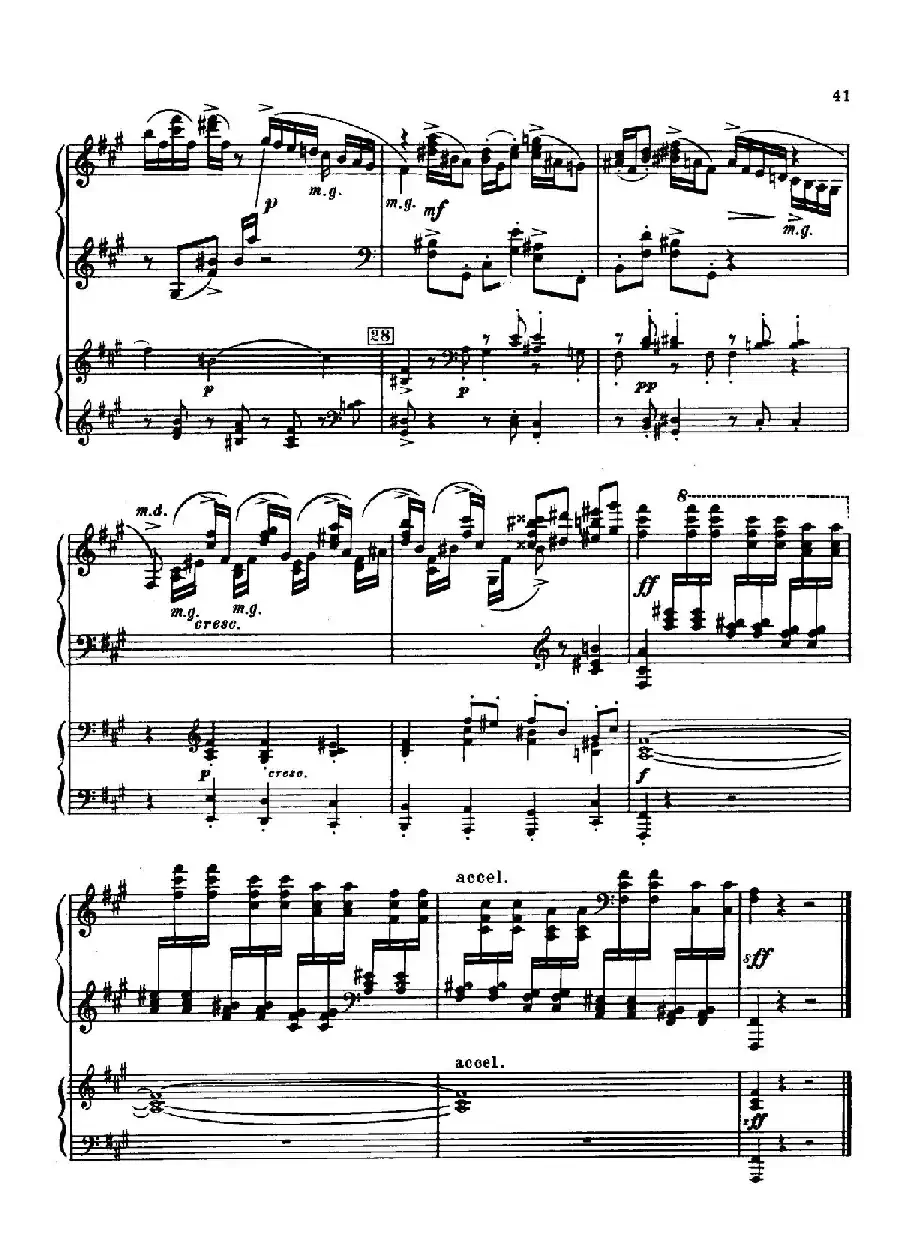 升f小调第一钢琴协奏曲 Op.1（双钢琴版）