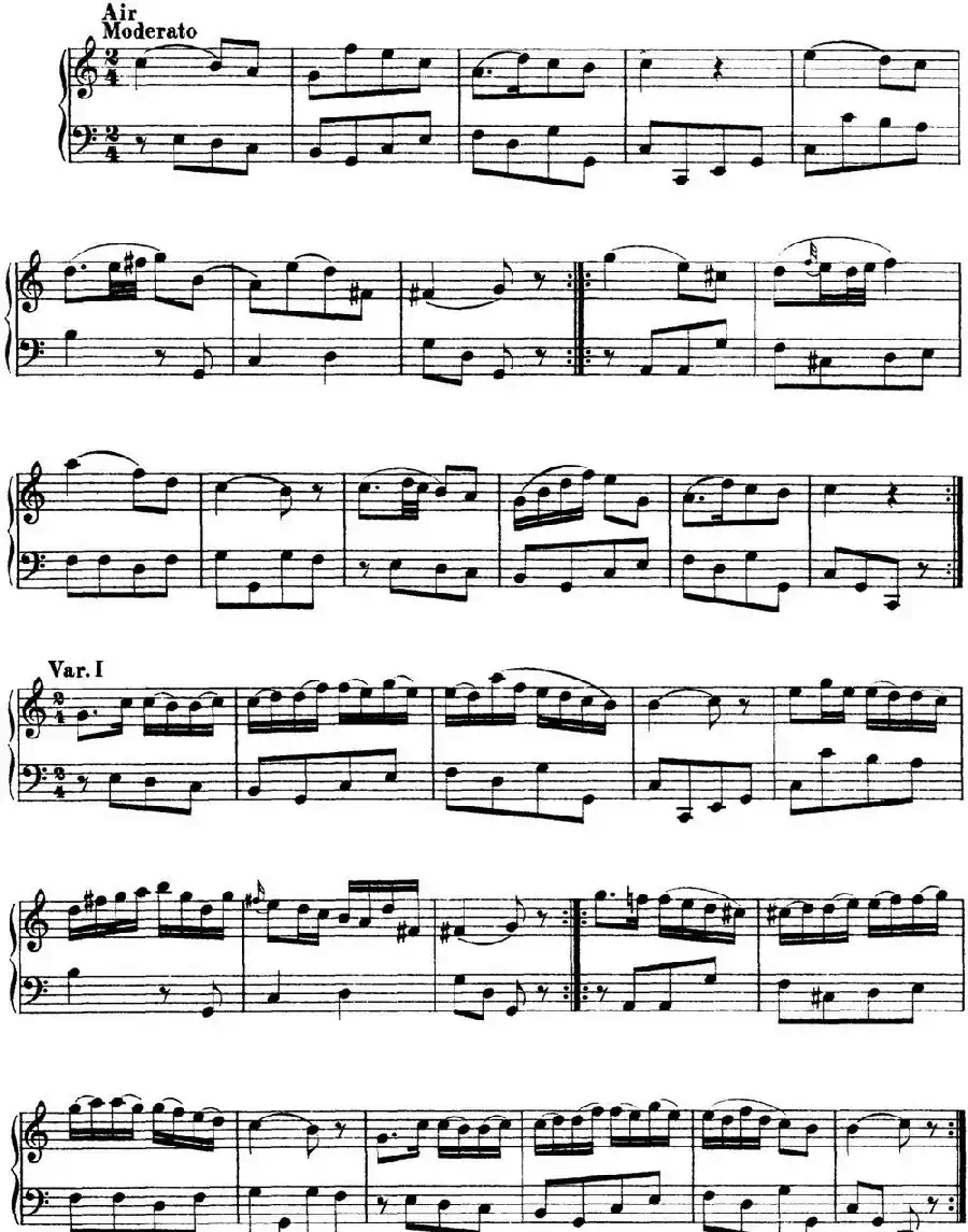 海顿 钢琴奏鸣曲 Hob XVI 15 in C major