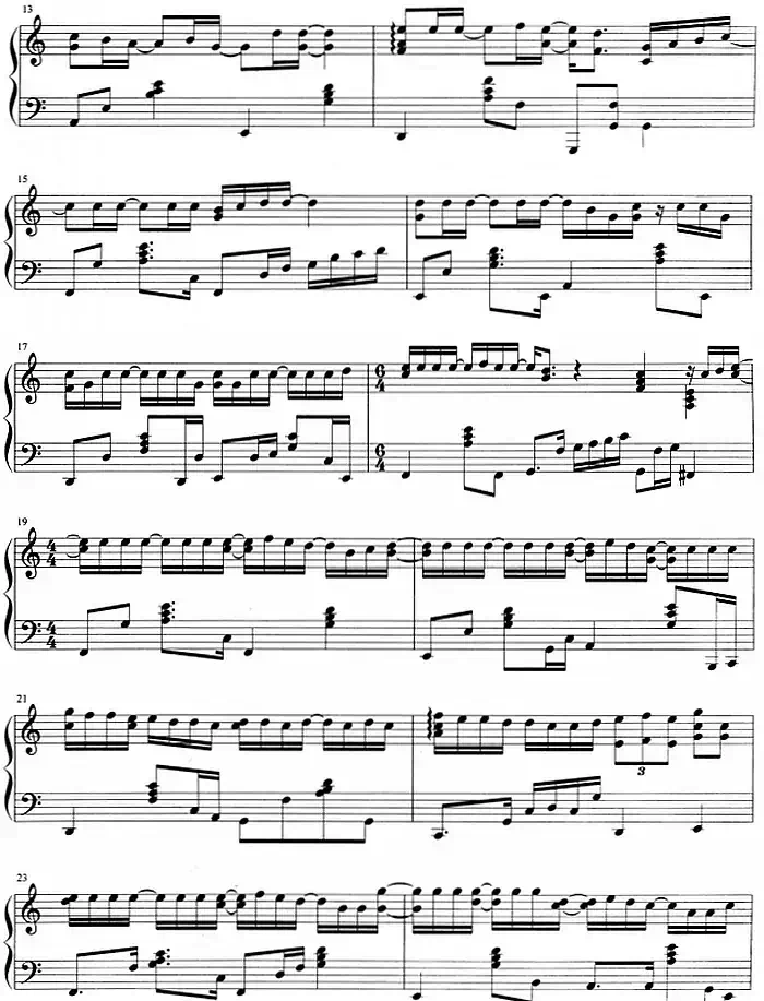 流行歌曲改编的钢琴曲：说好的幸福呢