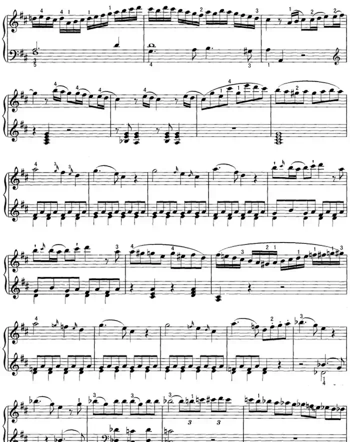 不可不弹的世界钢琴名曲：回旋曲（D大调）