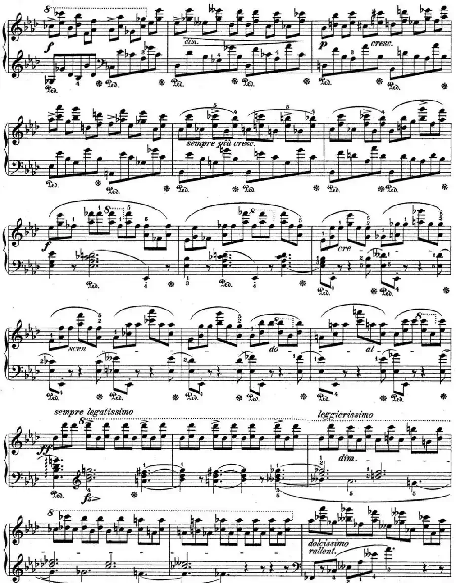 肖邦练习曲10 Op.10 No.10 降A大调 Ab major