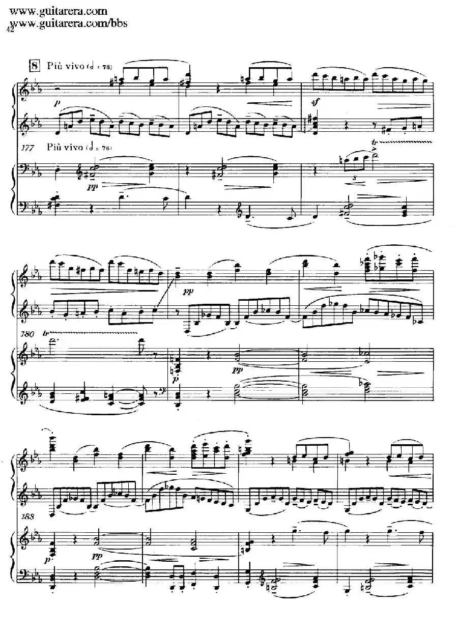 c小调第二钢琴协奏曲 Op.18（双钢琴·第一乐章）