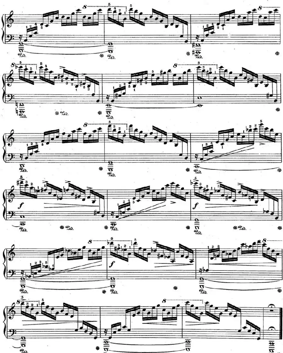 肖邦练习曲1 Op.10 No.1 C大调 C major