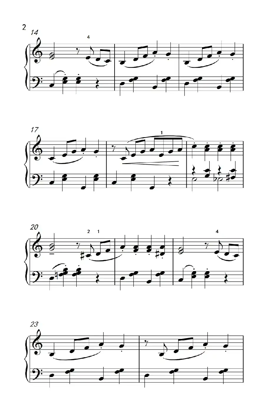 瑞典波尔卡（老年大学 钢琴教程 3）