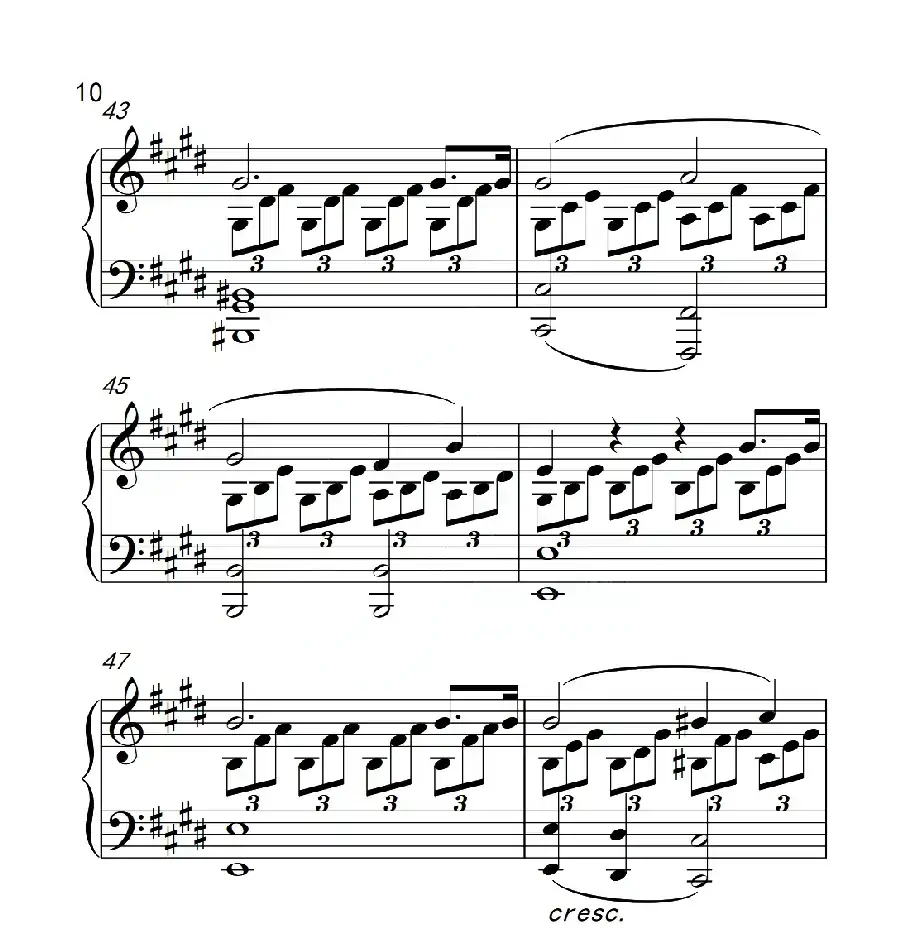 第六级 奏鸣曲(中国音乐学院钢琴考级作品1~6级)