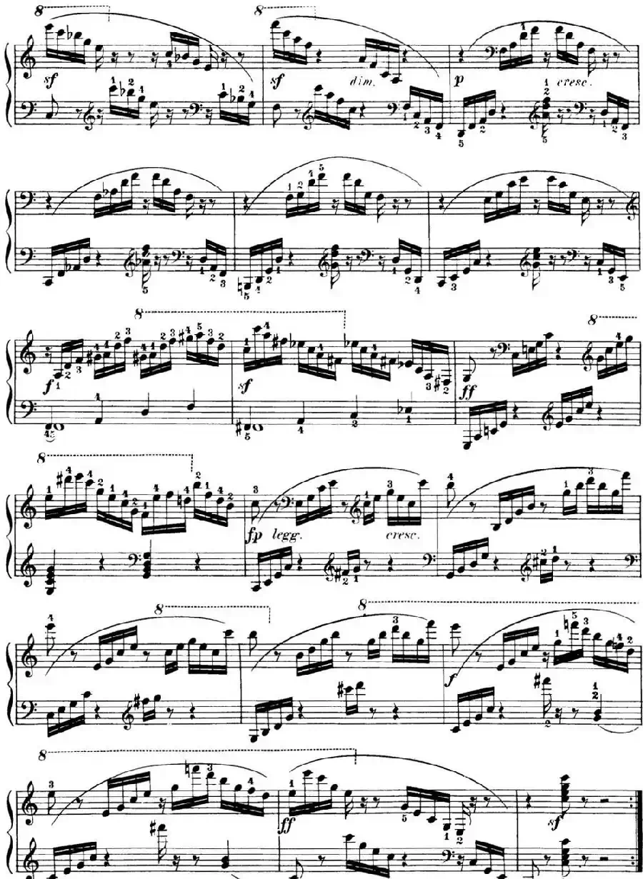 40首车尔尼Op.299钢琴快速练习曲（NO.32）