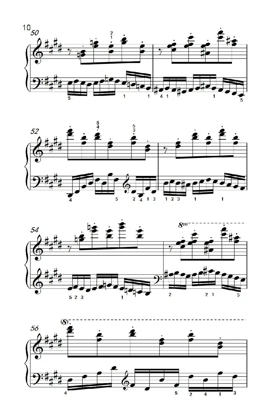 莫什科夫斯基 钢琴练习曲（第一首）