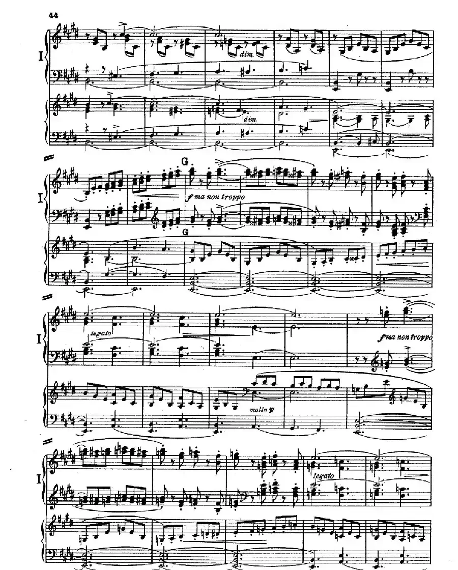 Piano Concerto in E Major Op.59（E大调钢琴协奏曲·双钢琴·第三乐章）