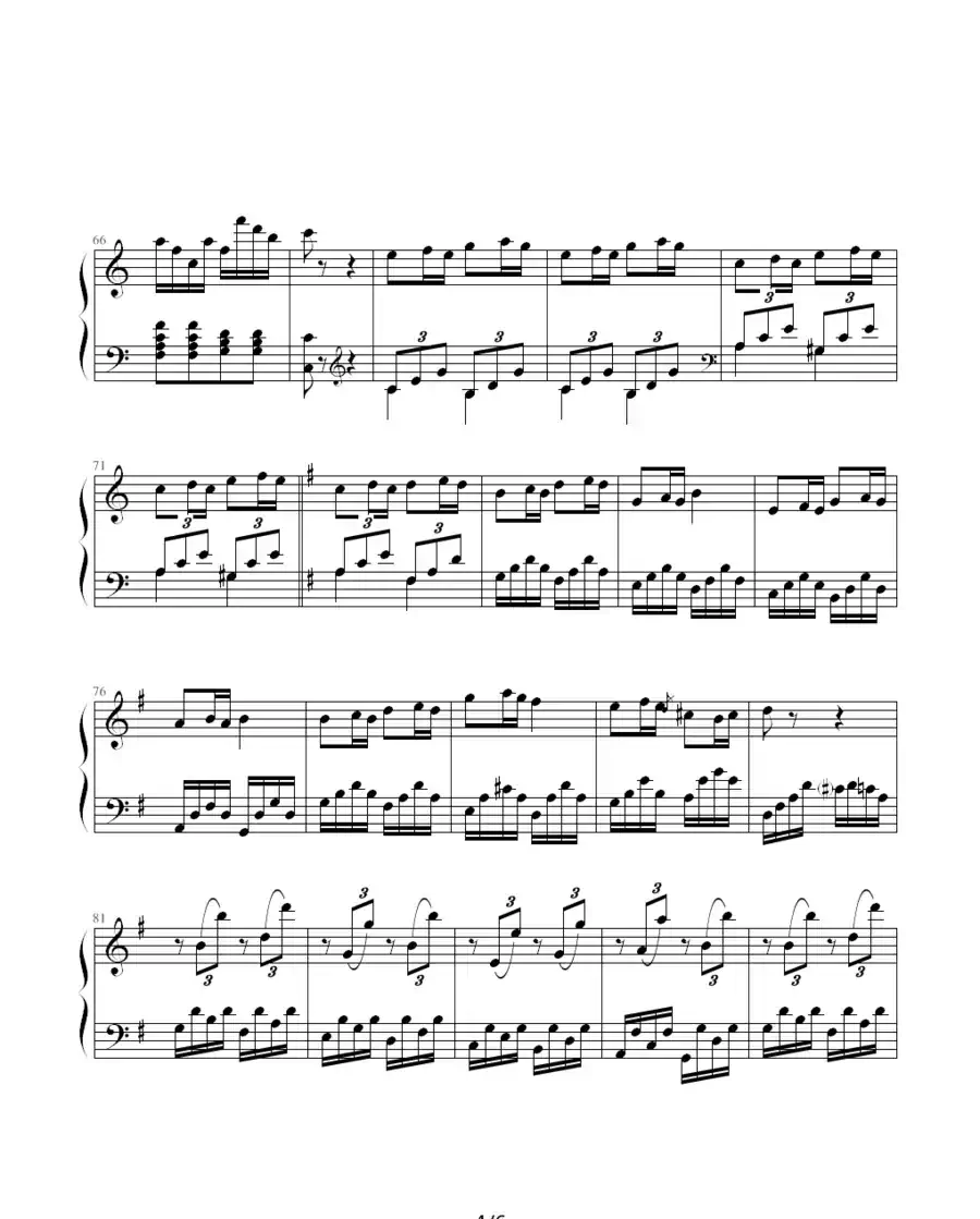 第25奏鸣曲第三乐章