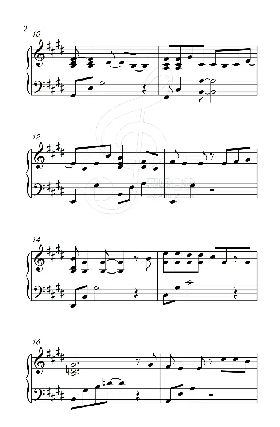 一路上有你（《弹吧音教》制谱版）