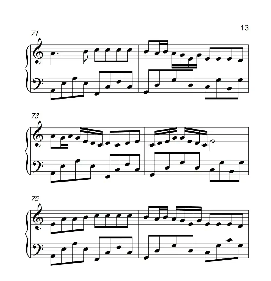 自由飞翔（《弹吧音教》制谱版）