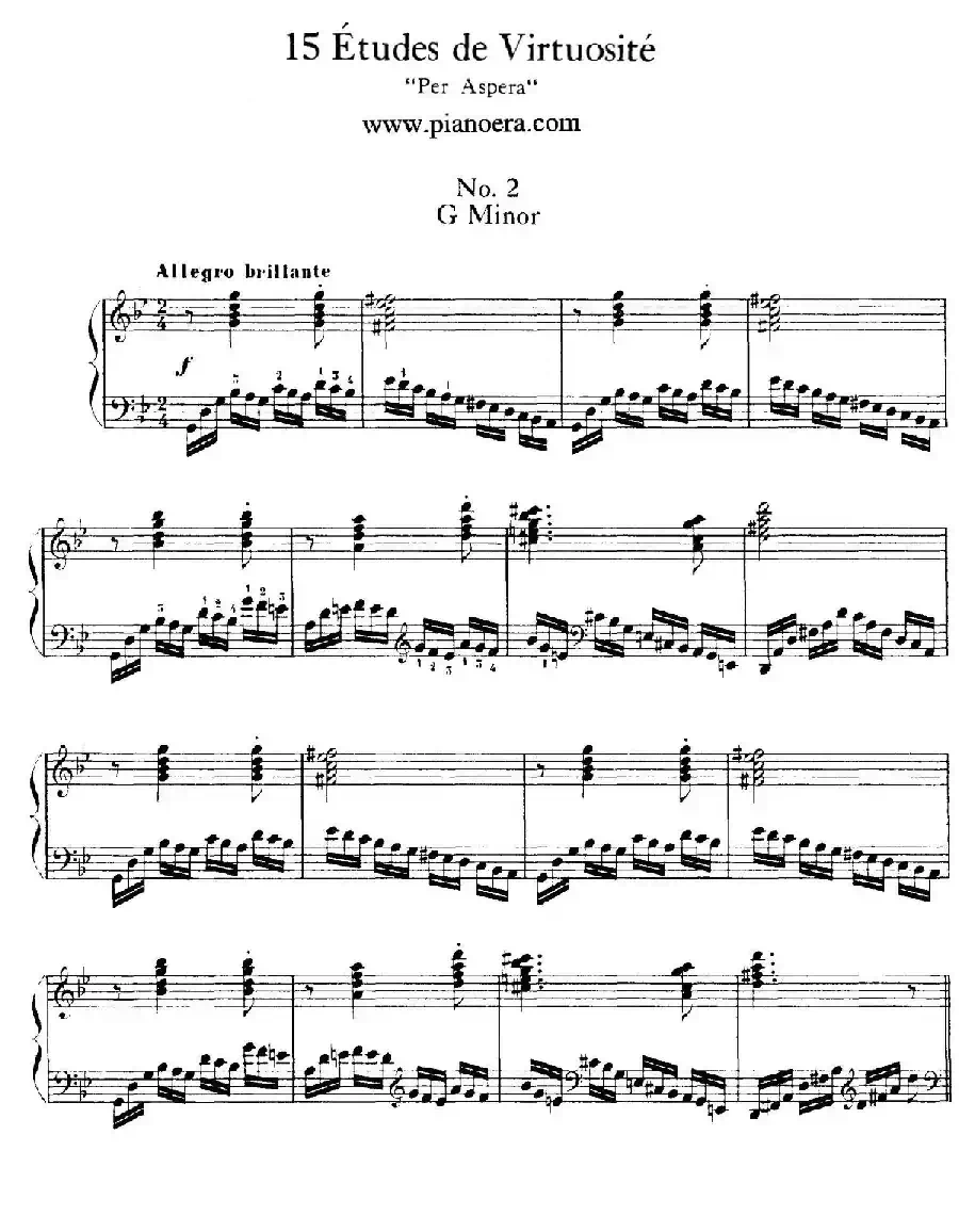 15 Etudes de Vortuosite Op.72（15首辉煌练习曲·2）
