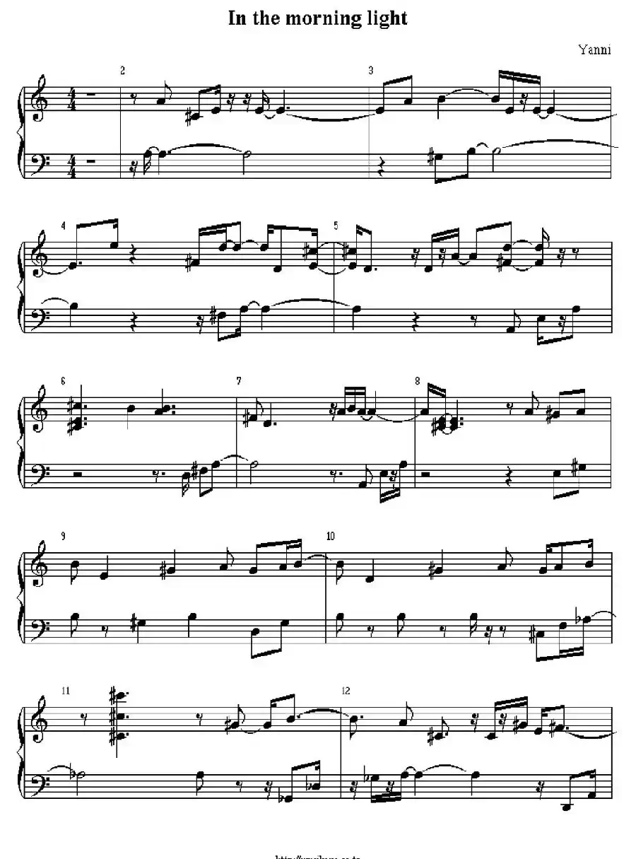 In The Morning Light（2个版本）