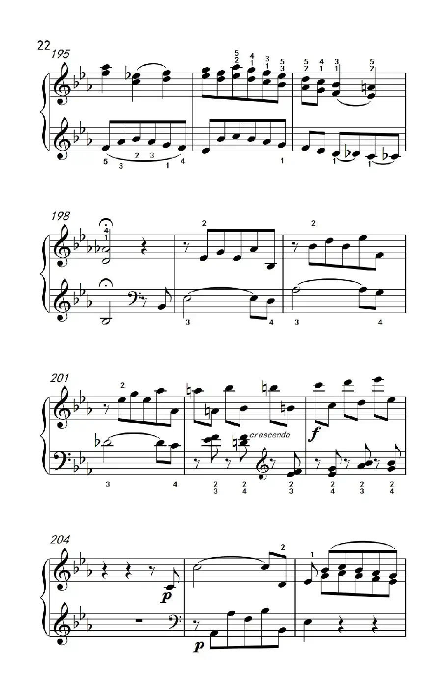 第八级2.♭E大调奏鸣曲 第一乐章 Hob.XVI 49（中央音乐学院 钢琴（业余）考级教程 7-9级）