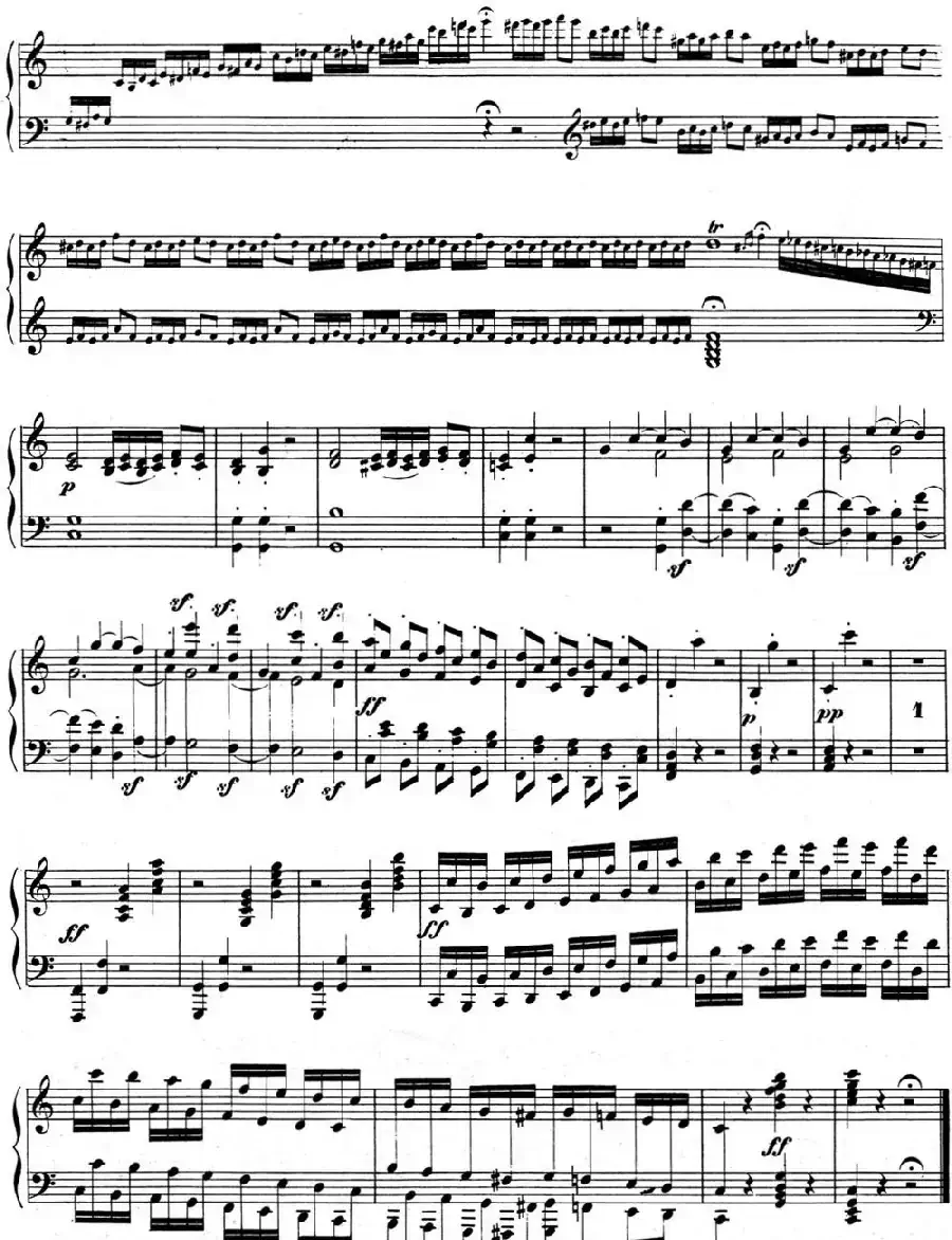 贝多芬钢琴奏鸣曲03 C大调 Op.2 No.3 C major