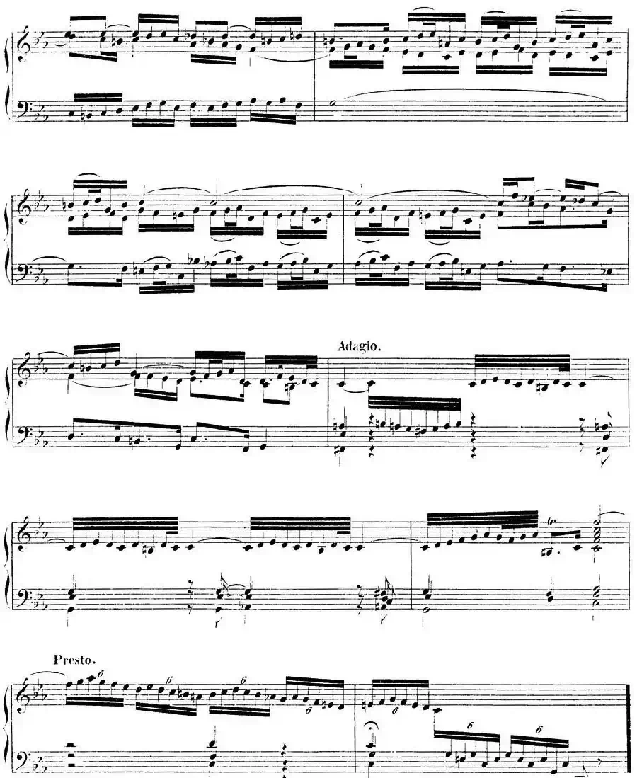 Toccata BWV 911（7首托卡塔·No.2 c小调）
