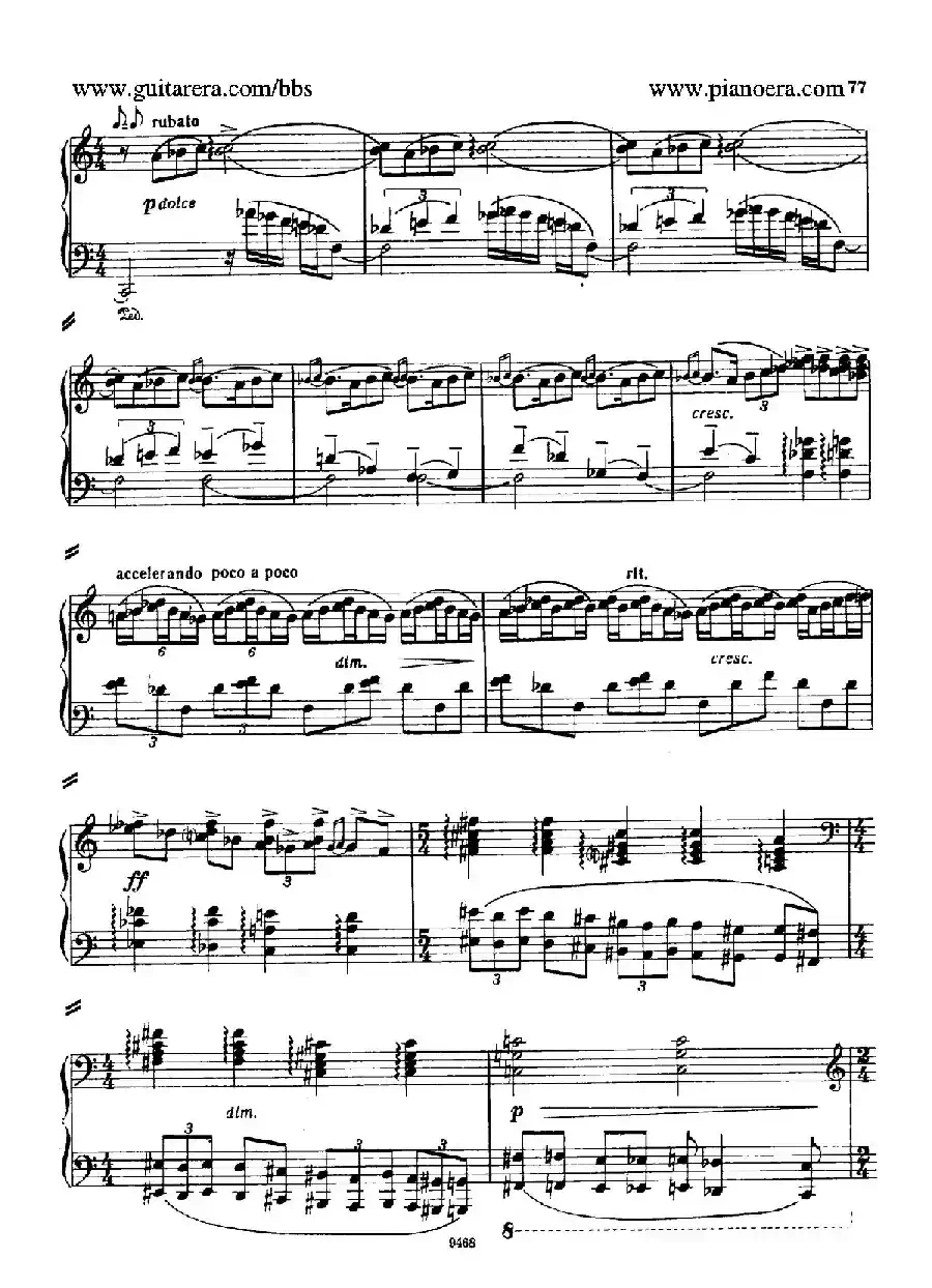 Piano Concerto in D-flat Major Op.37（降D大调钢琴协奏曲·Ⅲ·双钢琴）