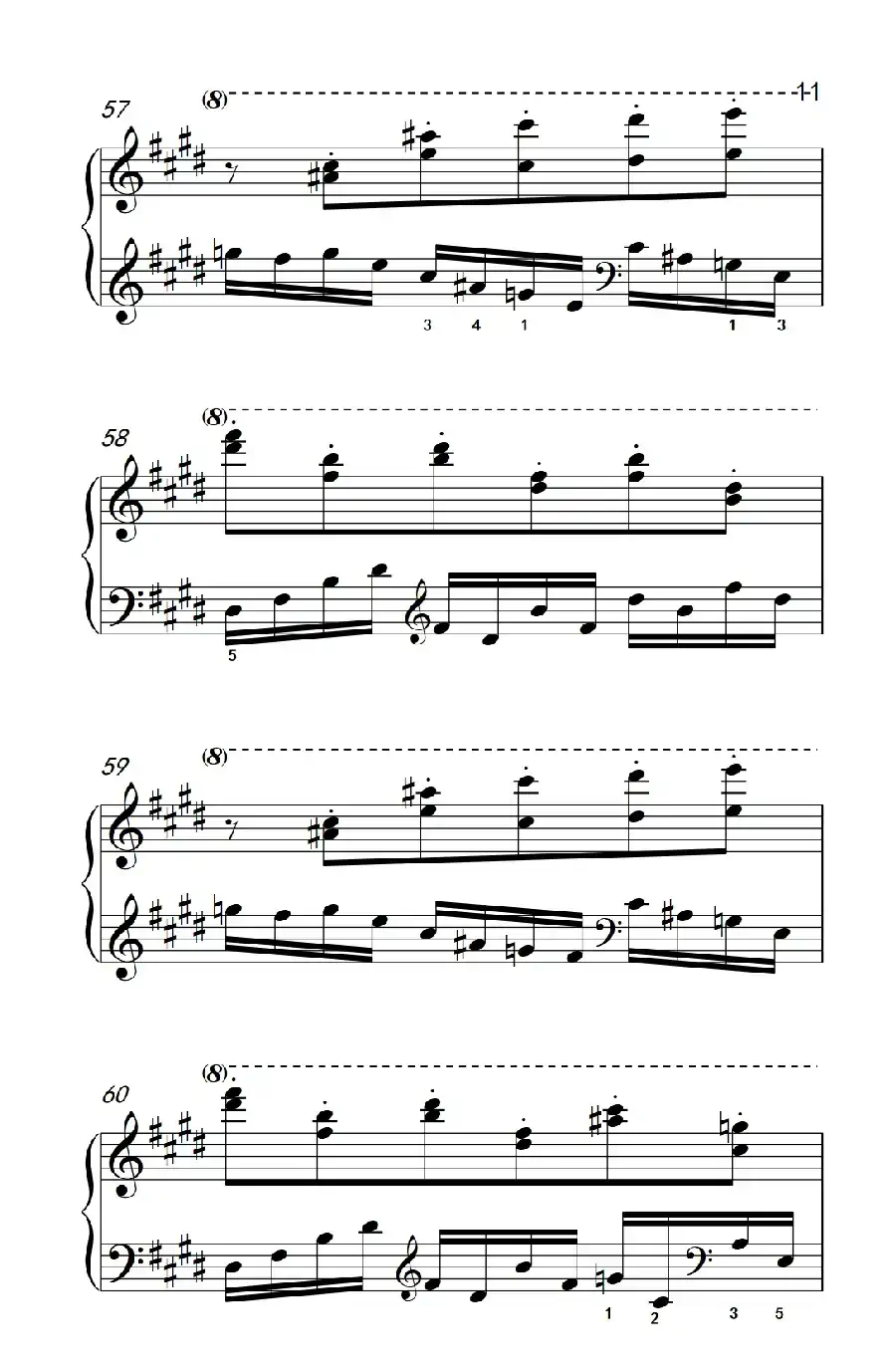 莫什科夫斯基 钢琴练习曲（第一首）