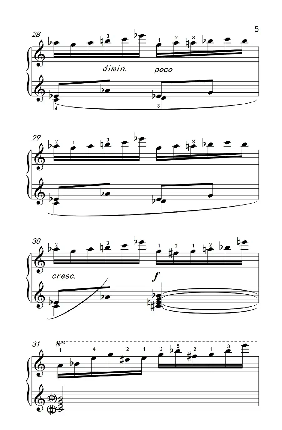第八级1.练习曲 Op.740 No.16（中央音乐学院 钢琴（业余）考级教程 7-9级）