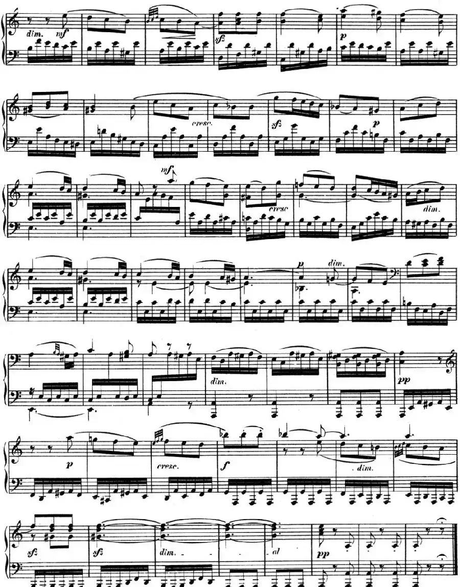 门德尔松无词歌Op.19(NO.2)