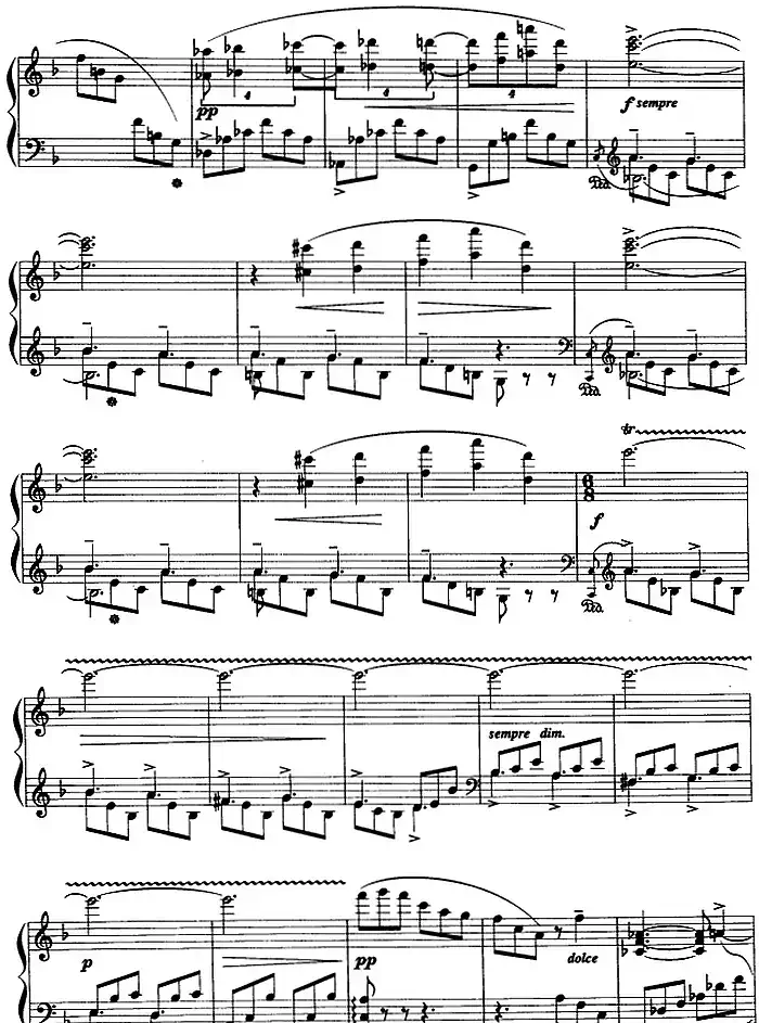 现代钢琴曲：7、即兴曲（Op.31，No.27）
