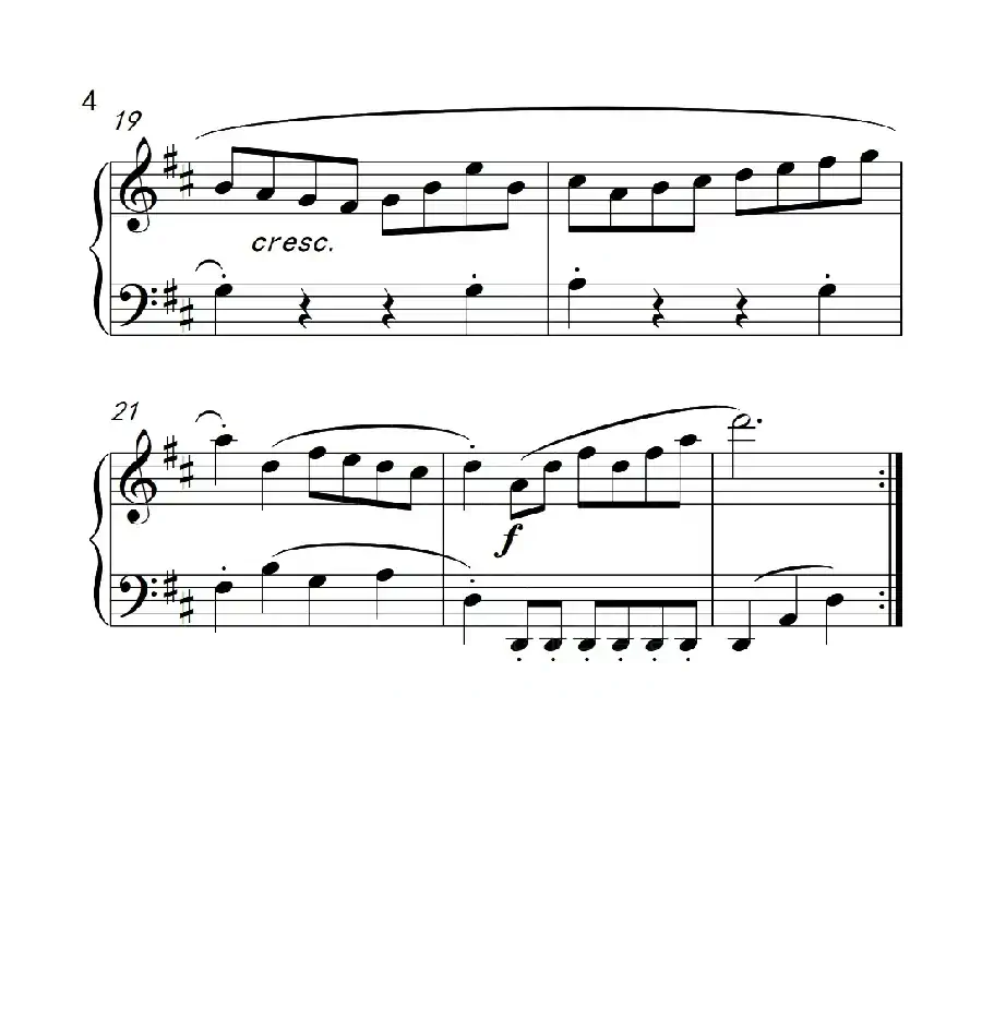 第三级B组 进行曲(中国音乐学院钢琴考级作品1~6级)